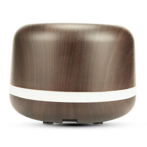 Difusor de aroma con efecto madera JCSY-167, humidificador ultrasónico de 0.5L con luz y temporizador para uso en el hogar, oficina o escritorio. - Product Image 4