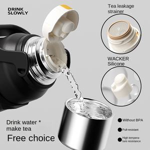 Termo personalizado <span class=keywords><strong>de</strong></span> acero inoxidable 316, gran capacidad, alto valor <span class=keywords><strong>de</strong></span> color, taza <span class=keywords><strong>de</strong></span> té, vacío, <span class=keywords><strong>viaje</strong></span>, agua hirviendo, seguro 6-12 - Product Image 4