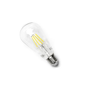 Bombilla LED de filamento transparente ST64 E27 18W, ideal para iluminación decorativa y ambiental en hogares y comercios. - Product Image 1