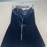 Robe Courte Florale Femme en Liquidation – Seulement 1 Pièce – Nouvelle Robe d'Été Élégante sans Bretelles – Robes de Soirée Florales Sexy sans Bretelles pour Femme