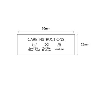 Étiquettes tissées personnalisées en polyester auto-adhésives à pliage central pour sacs de vêtements, avec découpe laser, pour marquage à chaud, vente en gros - Product Image 3