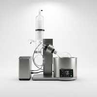 Évaporateur rotatif de laboratoire, vitesse réglable, contrôle numérique de la température, condenseur haute efficacité, distillation de solvants