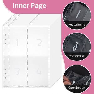 Wholesale Loose Leaf Pu Leather 6 Ring Planner 100 <b>Envelope</b> Savings Challenge <b>A5</b> Budget Binder - Product Image 4