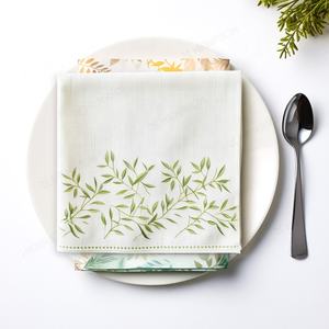 定制印刷鸡尾酒餐巾纸2张3层方形白色餐巾纸，带婚礼派对酒吧餐厅使用标志 - Product Image 2