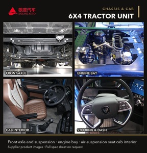 Camion tracteur Foton Auman Galaxy 6x4 Prime Mover 560 ch Cummins Euro 5 Diesel LHD avec cabine haute et couchette, vente en gros et exportation - Product Image 3