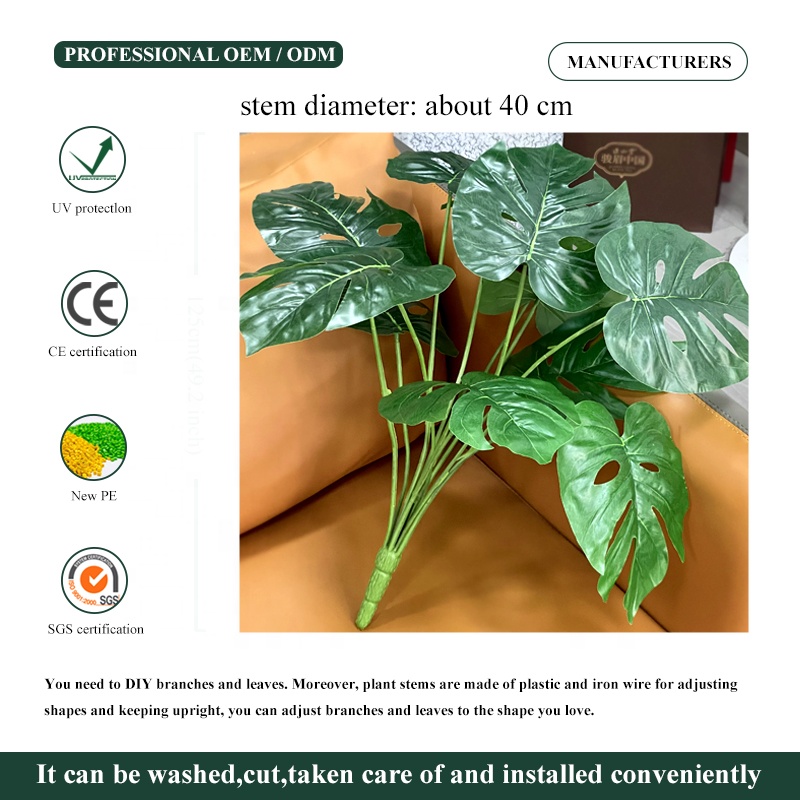 artificial pothos leaves