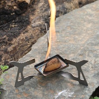 Accessoires de plein air Réchaud à alcool Camping Ustensiles de cuisine Randonnée Réchaud de pêche Support Four Mini Spirit Burner Stove