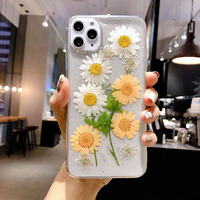 Coque de téléphone transparente à fleurs personnalisée pour iPhone 13 promax 12 mini xs 14 15 Pro Max Plus coque de téléphone à fleurs transparentes