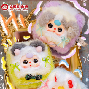 100% Authentique Série de boîtes à bijoux en peluche Baby Three, Boîte mystère, Figurine de rangement en PVC souple et velours, Thème Frozen, Jouet tendance, Cadeau d'anniversaire mignon - Product Image 3