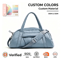 Sac de sport unisexe grande capacité pour yoga et gym, sac de voyage en polyester imperméable avec compartiment séparé pour chaussures
