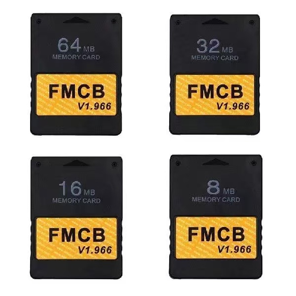FMCB Compatible PS2 Memory Card 8MB-64MB for FMCB PS2 Second Gen Boot Card & Free MCboot V1.966
