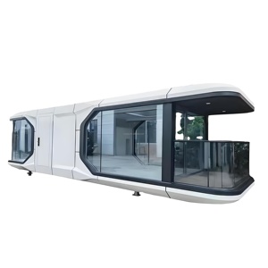 Capsule spatiale préfabriquée en acier écologique de luxe avec un design moderne pour <span class=keywords><strong>les</strong></span> centres de villégiature, le camping et l'utilisation en hôtel en plein air - Product Image 1
