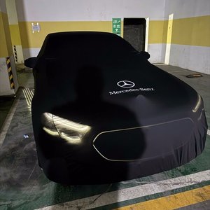 Housse de voiture personnalisée avec logo pour <span class=keywords><strong>Mercedes</strong></span> 190D 2.5 W201 & 190E W201, tissu doux et élastique, anti-poussière, résistant aux UV, housse de voiture spéciale - Product Image 2