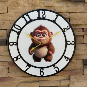 <span class=keywords><strong>นาฬิกา</strong></span>แขวนผนังลายการ์ตูนสร้างสรรค์ ขนาด 40 ซม. รุ่นใหม่ล่าสุด ลายลิงและเสือ สำหรับห้องนั่งเล่น ห้องตัวอย่าง ห้องอ่านหนังสือ ห้องเด็ก - Product Image 2