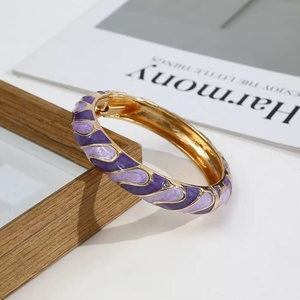 Bracelet Bohème Créatif Color Block pour Femme, Style Goutte d'Huile Élégant, Bijou Perlé en Alliage Plaqué Or, Tendance et Personnalisé - Product Image 6