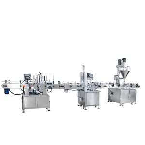 Automatic Jam Honey Hot Chili Sauce Metal Twist Off Bottle Lids Jar Peanut Butter Paste Filling Lidding Labeling Machine