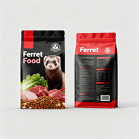 Sacs d'alimentation pour animaux personnalisés imprimés, sacs de stockage pour nourriture pour chiens et chats, sacs d'emballage pour aliments pour animaux résistants à l'humidité, sacs pour nourriture pour furets