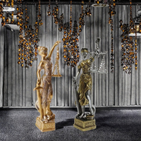 Grande décoration de bureau créative de style européen, en résine, Art Déco, écologique, de luxe, sur le thème de la déesse grecque de la justice