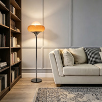 Lampe sur pied en fer de style champignon, design moderne LED haut de gamme pour salon, chambre à coucher, décoration intérieure