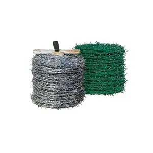 Spiral barbed wire fence price pvc coated barbed wire for farm