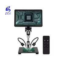 1500X Digital Zoom Continuous Microscopes 10.1" IPS LCD Microscope 1080P Audio Recording Video Type-C Magnifier Metal Base