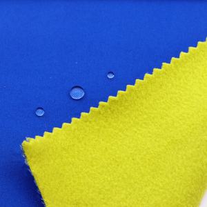 100% 폴리에스터 방수 통기성 니트 테리 플리스 천 라미네이트 원단 야외 재킷용 - Product Image 3