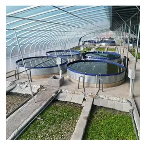 Corrugated Galvanized Water Tank Galvanized Metal Panel water tank for Fish farming tank