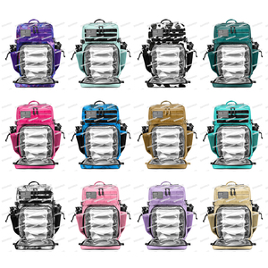 Custom Logo Waterproof Travel Fitness Hiking Luna Purple 45L Tactical Gym Meal Prep Management <strong>Backpack</strong> w Side Pocket - Product Image 2