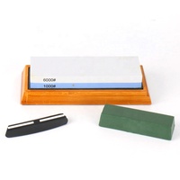 Kit de pierre à aiguiser 4 en 1 de haute qualité pour aiguiser les couteaux grain 2 côtés 1000/6000 1000/3000 400/1000 3000/8000 ensemble de pierres à aiguiser