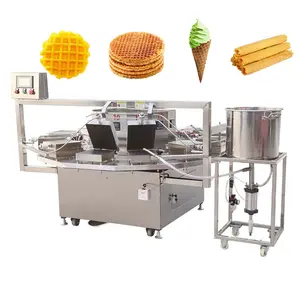 Commercial Multifunction Semi-Automatic Ice Cream Cone Making Machine Production Machine Equipment with Universal Wheel