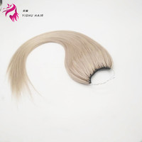 Nouvelle invention la plus invisible et confortable tissage à la main pure 6D/8D/9D/H6 extension de cheveux de ligne de plume 100% humain