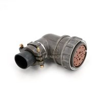 Conector de Aviación Ruso 2RM 2PM-36 a Prueba de Polvo, 20 Pines Hembra, Enchufe de Cable Sin Blindaje en Ángulo Recto de 90 Grados 2PM36K20WB2
