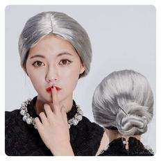 Accesorio de plata para fiesta y disfraz, artículos de abuela - Product Image 1