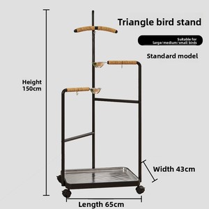Attività di uccelli Indoor e fornitura di riposo triangolo persico per uccelli Premium stabile struttura antiscivolo Base sicura - Product Image 3