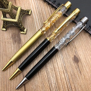 Hersteller-Sportkugelschreiber aus Metall mit 24K Silber-Goldfolie, 1,0 mm Schreibbreite, Logo-Stifte mit schwarzer Tinte für Werbezwecke - Product Image 3