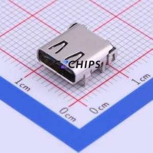 USB-306B USB Connector SMD Connector ( Connector Type: Type-C )( Gender: Female )( Mounting Type: Horizontal Mount ) - Product Image 1