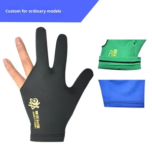 Gants de billard en coton/spandex, confortables, élastiques, trois doigts, sans doigts, pour salle de billard, table de <span class=keywords><strong>tennis</strong></span>, <span class=keywords><strong>homme</strong></span>, gauche - Product Image 3