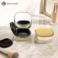 Boîte de poudre correctrice haute brillance, carrée, vide, pour le maquillage, réparation de la poudre, conteneur pour cosmétiques