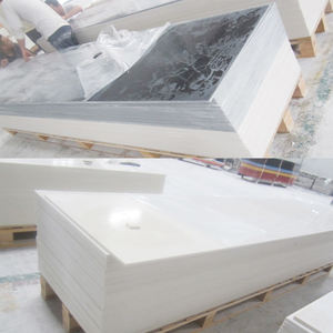 एलजी कोरियाई Corians 6mm <span class=keywords><strong>12mm</strong></span> मोड़ के लिए एक्रिलिक ठोस सतह चादर वैनिटी ऊपर, कृत्रिम पत्थर ठोस सतह स्लैब - Product Image 4