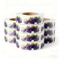 Étiquettes personnalisées pour aliments, jus de fruits, résistantes à l'huile, adhésif puissant, PVC PET, impression en gros, faible MOQ, commande en gros, marque privée