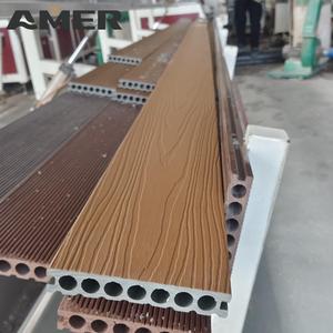Plancher en WPC à grain de teck imperméable co-extrudé AMER, revêtement gaufré pour les zones extérieures humides - Product Image 6
