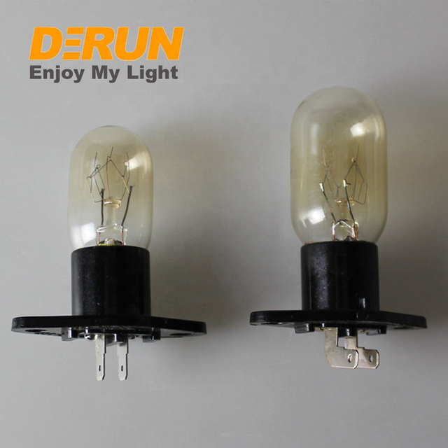 High Temp 110v 120v 220v 230v 25w Incandescent Microwave Light Bulbs T25 Bulb All in One Oven Light Bulbs