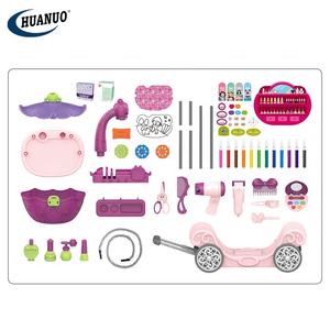 Ensemble de jeu de beauté à la mode, jouet avec planche à <span class=keywords><strong>dessin</strong></span>, Kit de <span class=keywords><strong>projecteur</strong></span>, jouet de maquillage, produits de beauté pour filles - Product Image 2
