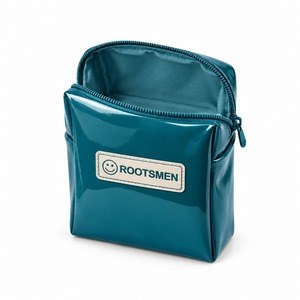 Trousse de Toilette Vert Teal en Cuir PU Verni 16x6x17cm avec Poche Latérale Brillante et Fermeture Éclair – Organisateur de Voyage Personnalisable pour Soins de la Peau - Product Image 4