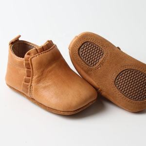 Sole antiscivolo stivali da <span class=keywords><strong>bambina</strong></span> in morbida pelle <span class=keywords><strong>scarpe</strong></span> prime <span class=keywords><strong>passi</strong></span> con pizzo per feste o inverno stagione estiva Design piatto - Product Image 4