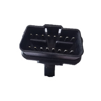 Obd2 Obd II 16pin macho a conector hembra dual Y Splitter Cable adaptador de extensión de cinta plana con interruptor