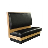 Banquettes de restaurant personnalisées, meubles de restaurant commerciaux modernes noirs, sièges de banquettes
