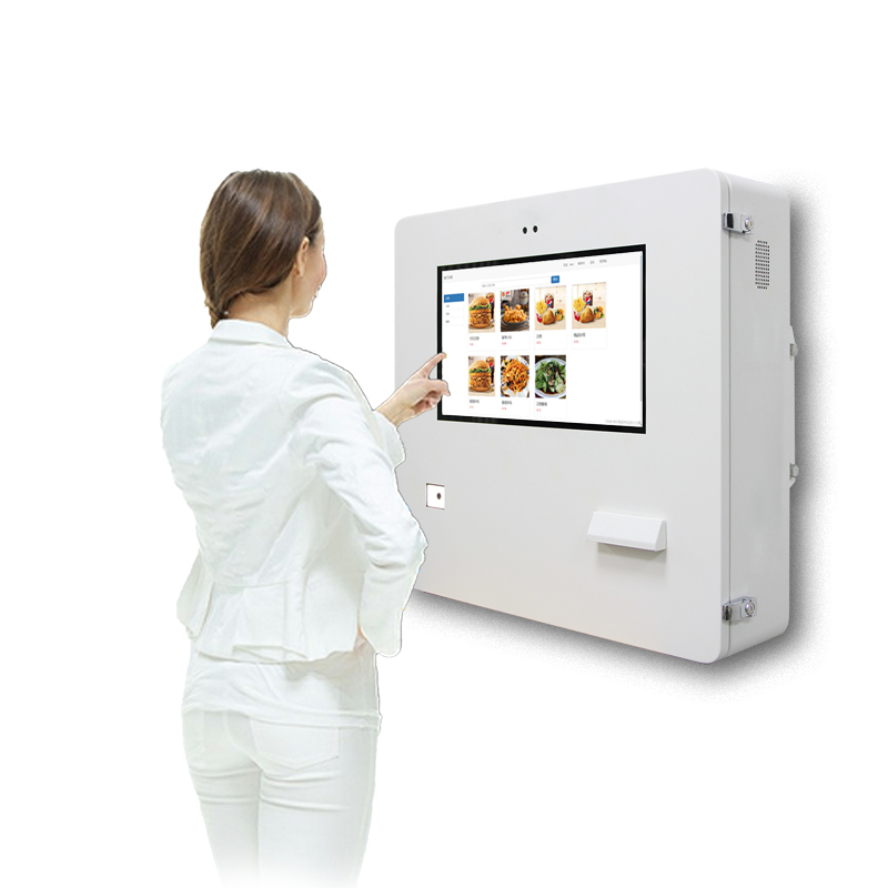 Outdoor Restaurant IP65 1500nits Self-Order Terminal Kiosk 15.6/21.5Inch-Waterproof Touch Screen with Thermal Printer & Scanner