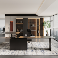 Bureau de direction moderne de luxe, nouveau design, pas cher, noir