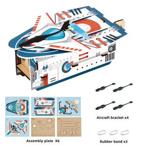 Tự làm giấy máy bay phóng Đồ chơi thiết lập cho trẻ em bao gồm Pad Câu Đố xây dựng khoa học xây dựng khoa học & Kỹ thuật Đồ chơi - Product Image 2